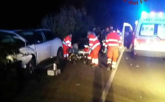 Scontro tra Sant’Antioco e Calasetta: nove persone ferite in un incidente stradale, tre sono bambini