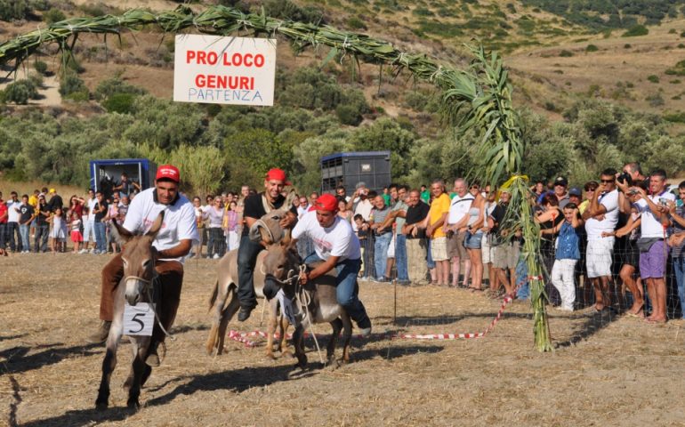 Domenica ritorna a Genuri il Palio degli asinelli, una delle manifestazioni più divertenti dell’estate in Marmilla