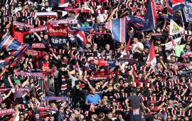 Tifosi del Cagliari curva nord