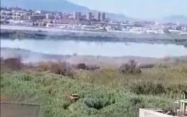 L'incendio a Quartu Sant'Elena - Foto dal video di Alberto Palmas sul gruppo Quartu problemi soluzioni e dintorni
