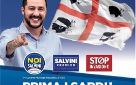 Matteo Salvini a Cagliari per evidenza