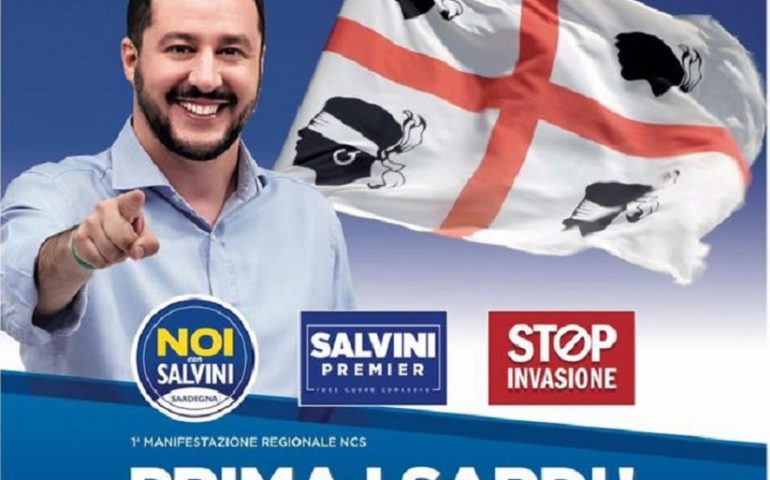 Matteo Salvini a Cagliari per evidenza