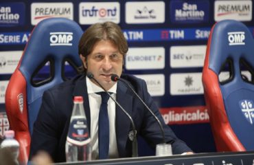 Rastelli in conferenza stampa Cagliari-Sassuolo - Foto Cagliari Calcio (Twitter)