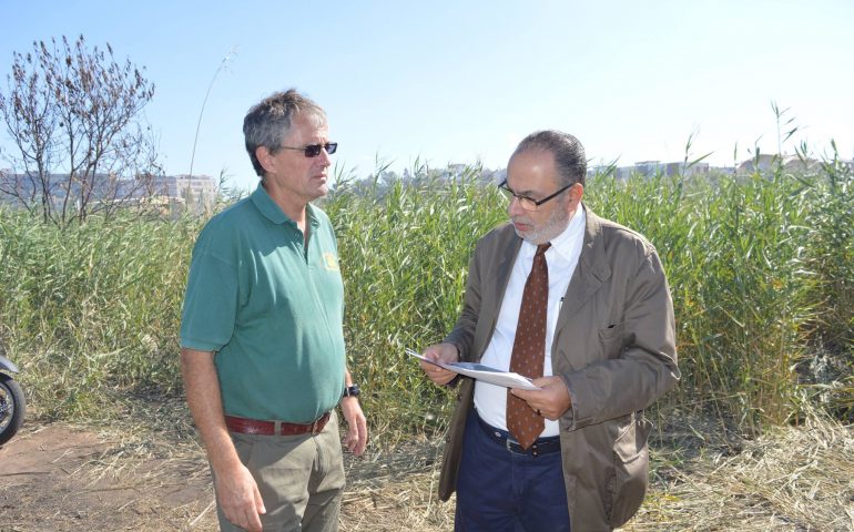 Sopralluogo del sindaco Stefano Delunas a Molentargius