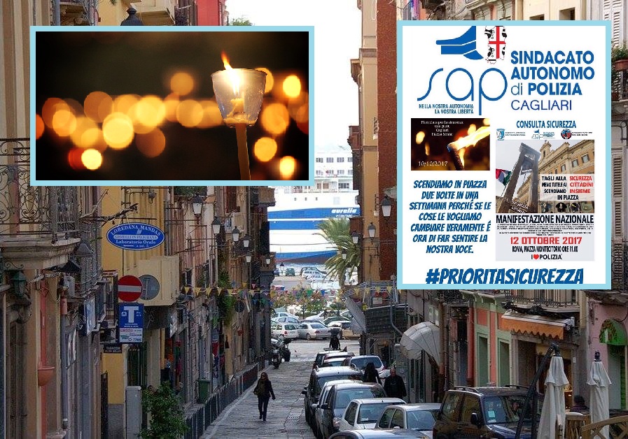 Fiaccolata per la sicurezza anche il sap partecipa