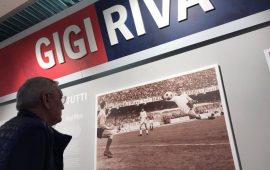 Gigi Riva al museo del Cagliari alla Sardegna Arena 4