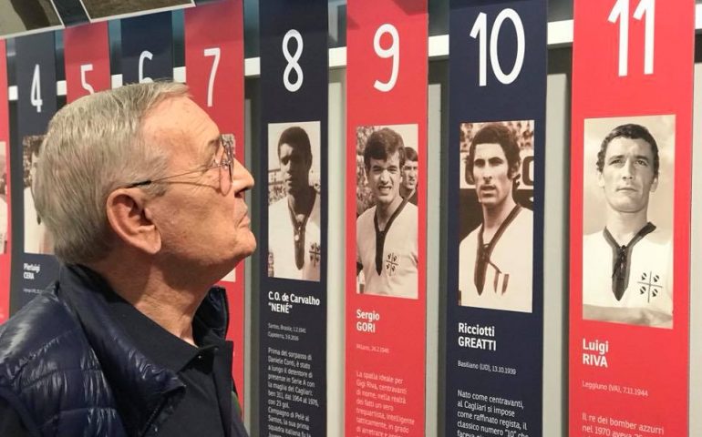 Gigi Riva al museo del Cagliari alla Sardegna Arena 6