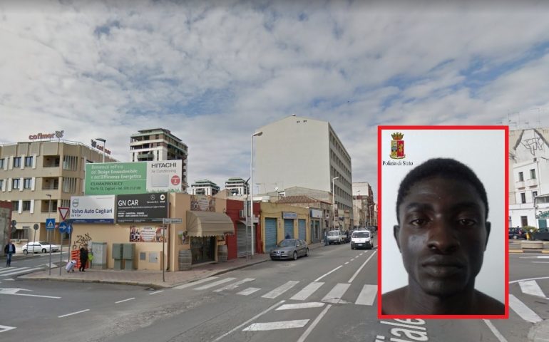 arresto abubakar furto cellulare via sant'avendrace cagliari polizia