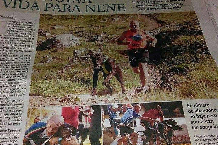 giornale spagnolo canicross.2jpg