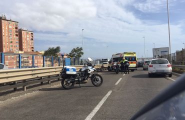 incidente asse mediano traffico rallentato 2