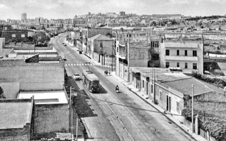 La Cagliari che non c’è più: Pirri, 1966, via Riva Villasanta, pochi palazzi e niente Asse Mediano