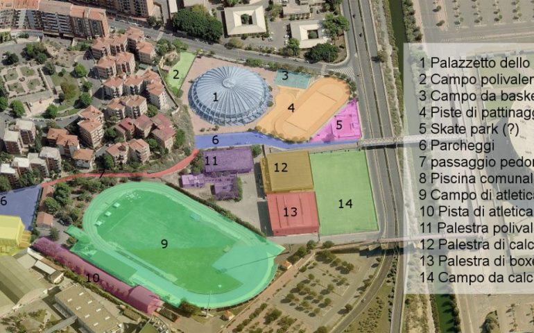 Cagliari avrà a breve una nuova area sportiva: nasce a Monte Mixi il Villaggio dello Sport