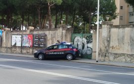 Incendio di cassonetto via santa maria chiara carabinieri arresto