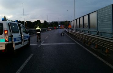 Incidente asse mediano polizia municipale