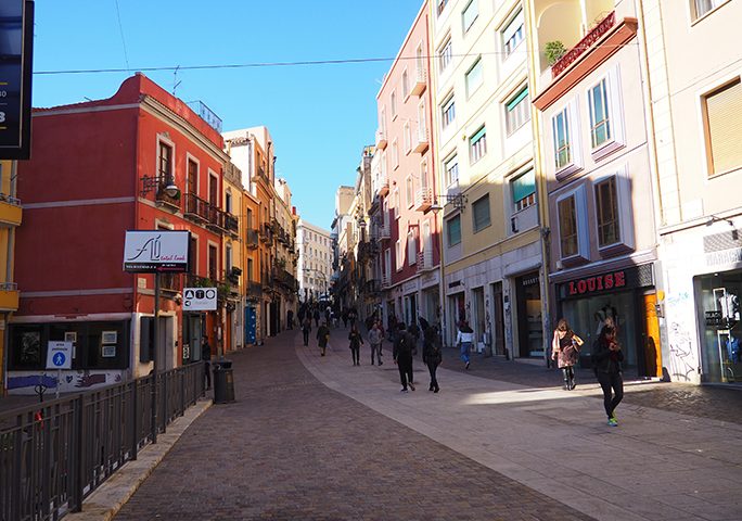 via Garibaldi a Cagliari