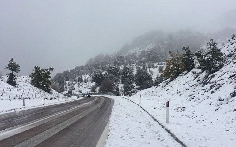 Passo Correboi imbiancato - Foto di Roberto Lovicario