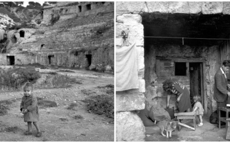 La Cagliari che non c’è più. Nel 1950, l’Anfiteatro abitato dagli sfollati dopo le bombe della guerra