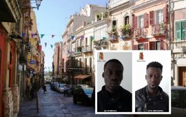 cagliari-marina-via-baylle arrestati due senegalesi furto scooter