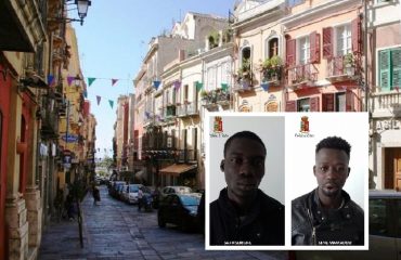 cagliari-marina-via-baylle arrestati due senegalesi furto scooter