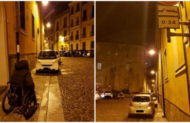 castello disabile bloccato collage