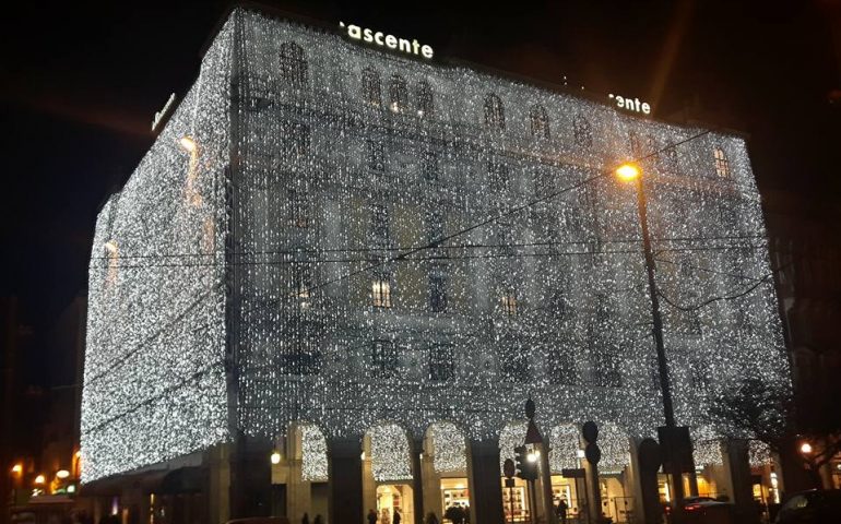 Luminarie di Natale alla Rnascente