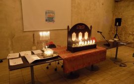 Le candele di Chanukkah a Cagliari