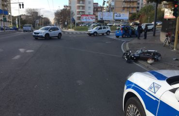 Incidente moto auto viale marconi via sarpi