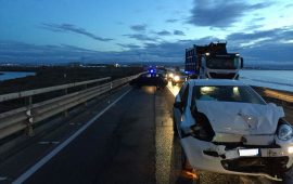 Incidente tamponamento 195 punto ypsilon capoterra polizia municipale