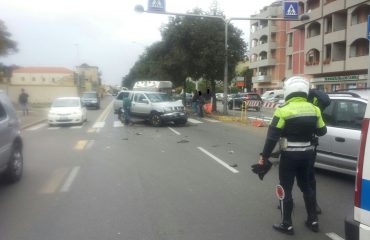 Incidente viale poetto polizia municipale