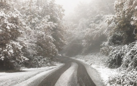 Neve questa mattina a Fonni - Foto di Gianni Cugusi (@cugusig su Instagram)