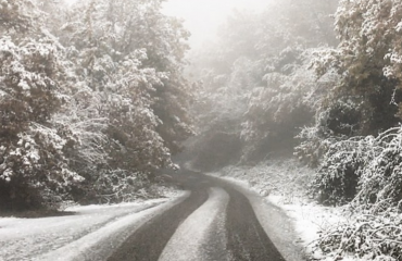 Neve questa mattina a Fonni - Foto di Gianni Cugusi (@cugusig su Instagram)