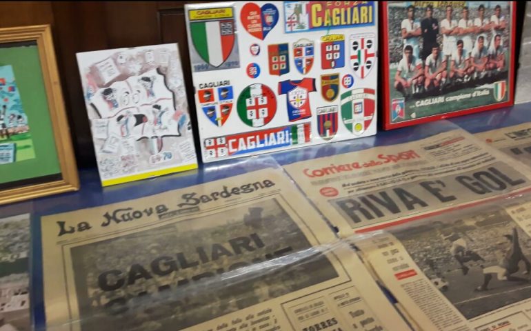 “Il Cagliari verso lo scudetto”: i cimeli dell’epoca d’oro dei rossoblù in una mostra all’Hotel Panorama (Photogallery e video)