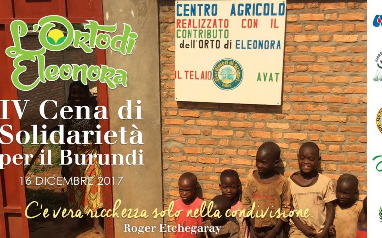 cena per il burundi orto di eleonora