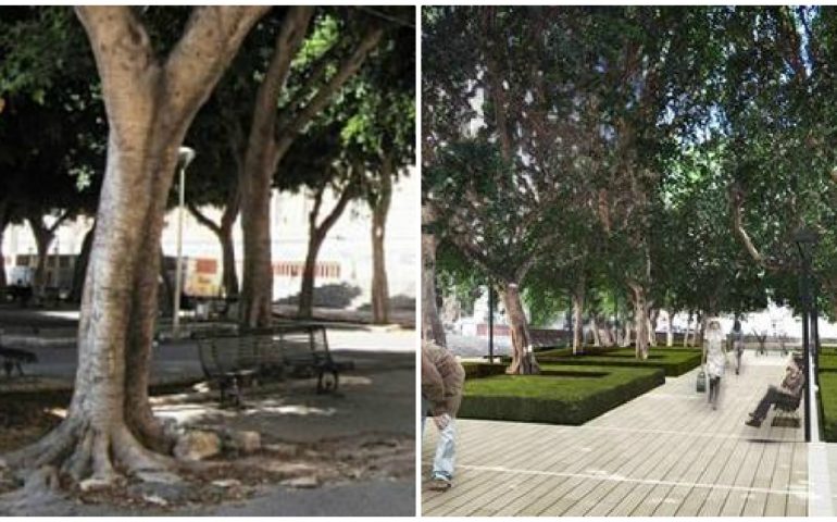 Piazza Garibaldi prima e dopo, anzi domani. Dopo mesi di attese e polemiche ecco la riapertura della piazza