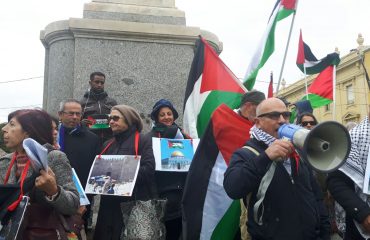 Una manifestazione del 2017 a sostegno del popolo Palestinese