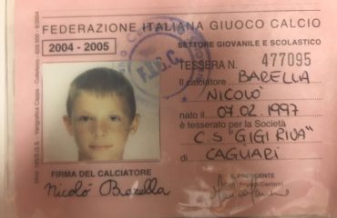 Il cartellino di Niccolò Barella nella stagione 2004-2005