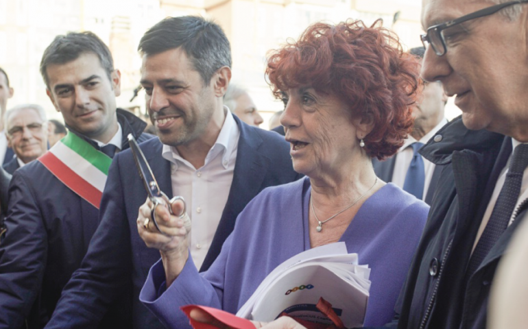 Valeria Fedeli ai 70 anni del Cus Cagliari
