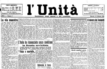 Accadde oggi primo numero de L'Unità - 12 febbraio 1924 (2)