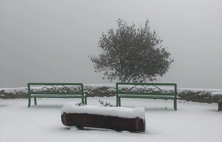 La nevicata a Nuoro, i video del Monte Ortobene innevato
