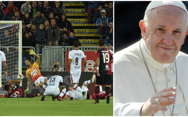 Il 17 marzo Papa Francesco andrà in visita a Benevento: rinviata la gara del Vigorito contro il Cagliari