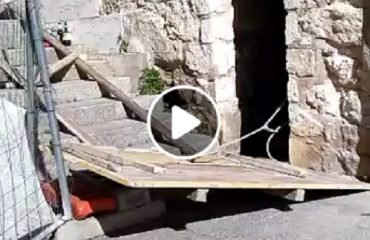 Cantiere di Santa Caterina violato - Video e foto di Walter Sanna