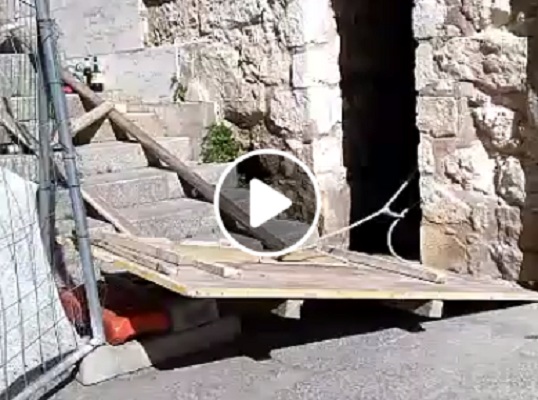 Cantiere di Santa Caterina violato - Video e foto di Walter Sanna