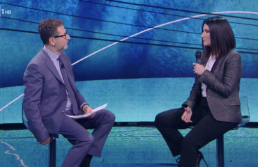 Fabio Fazio e Laura Pausini