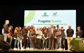 La III G dell'Istituto Pascoli-Nivola di Assemini premiata da Legambiente