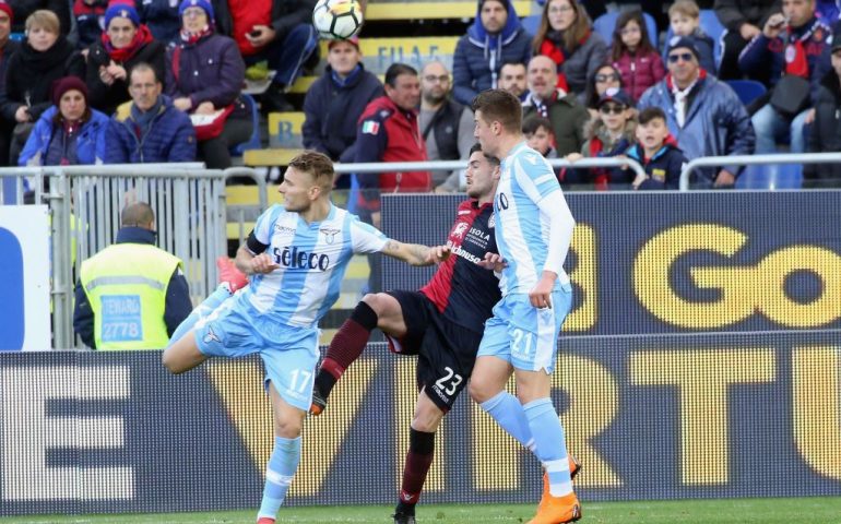 Cagliari, la fortuna guarda da un’altra parte: con la Lazio persi altri due punti