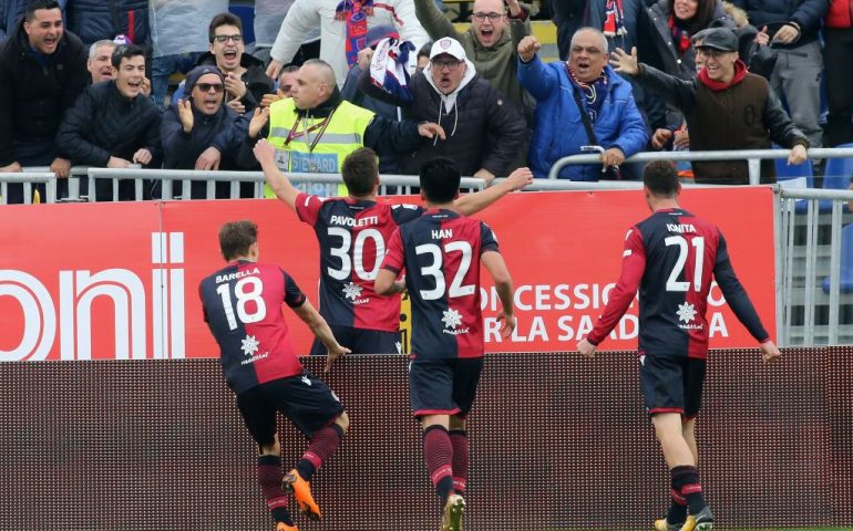 Cagliari, beffa finale firmata Immobile di tacco: 2-2 con la Lazio alla Sardegna Arena