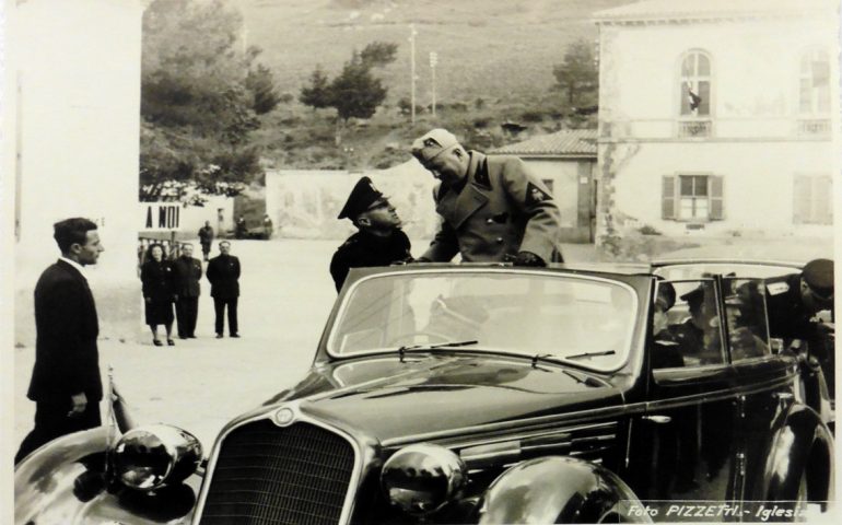 Lo sapevate? Nel 1942 Benito Mussolini si recò a Montevecchio per l’inaugurazione dell’albergo per operai Francesco Sartori (FOTO)