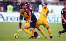 Cagliari - Verona (Foto di Enrico Locci dal sito ufficiale di Hellas Verona)