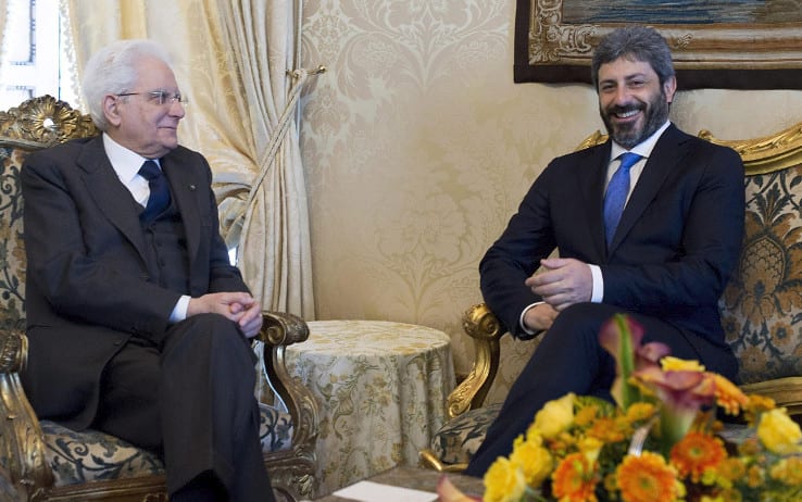 Mattarella e Roberto Fico