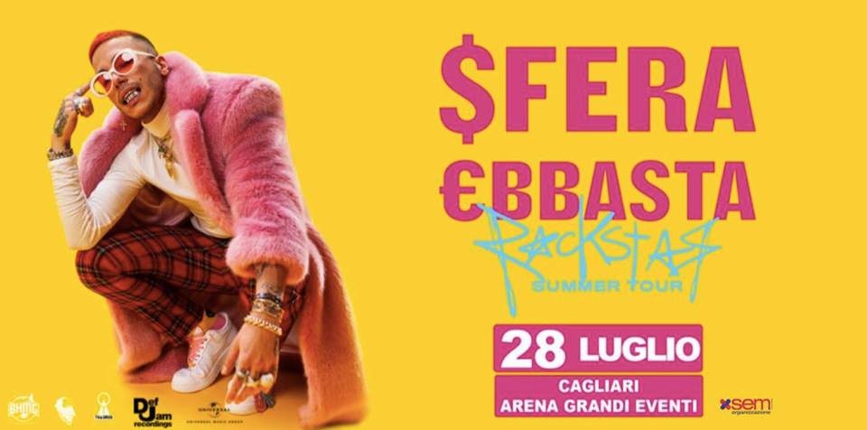 Sfera Ebbasta in concerto a Cagliari